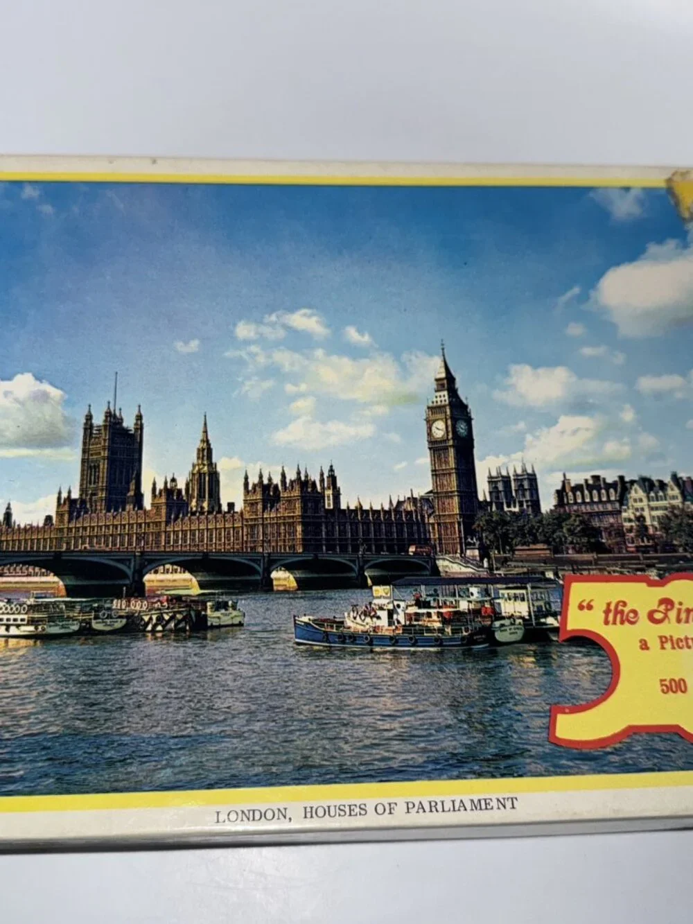 Vintage Picture Puzzle London Houses Of Parliament The Pinnacle 500 Pieces
